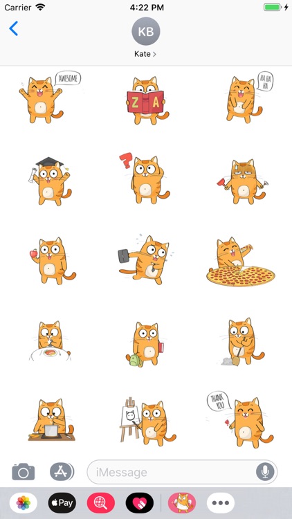 Cute Cartoon Cat Stickers