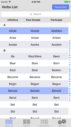 English Irregular Verbs