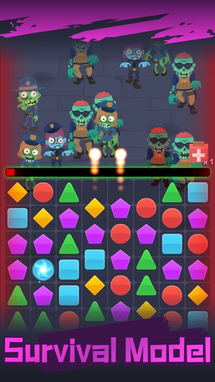 Zombie Survival Blast Match 3 screenshot-3