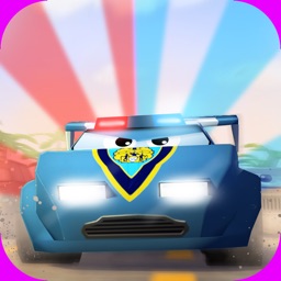 A Little Police Car in Action Free: 3D Driving Game for Kids with Cute Graphics