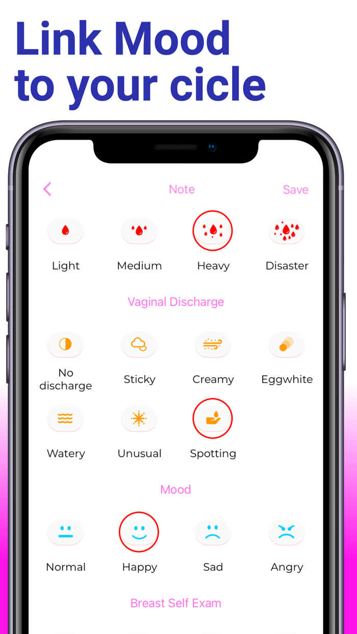 PC Period Tracker Widget