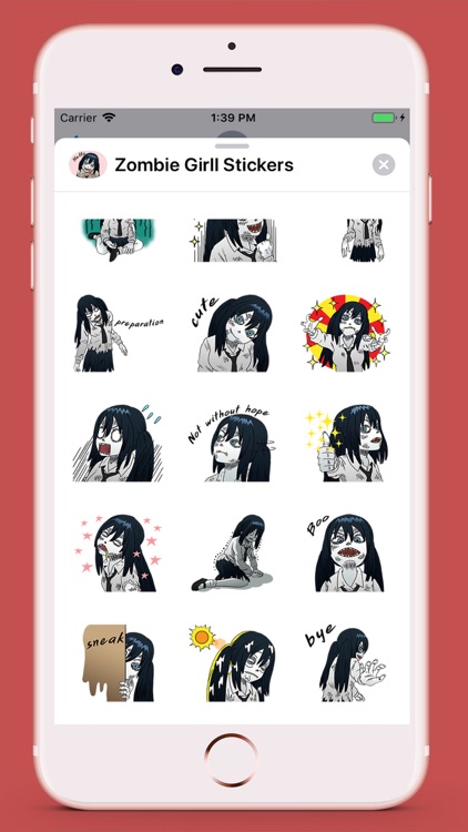 Zombie Girl Emojis screenshot-3