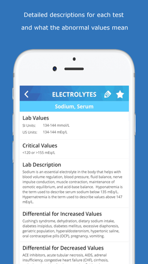 Lab Values Medical Reference(圖3)-速報App