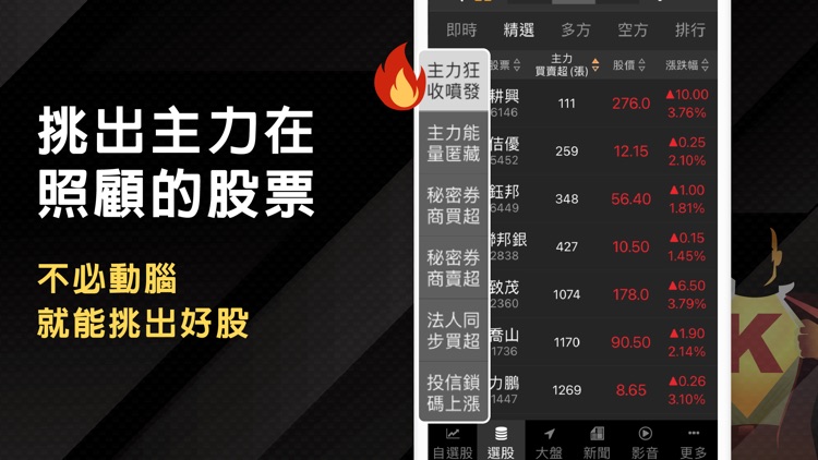 股市籌碼K線 - 從股市找出主力籌碼飆股 screenshot-5
