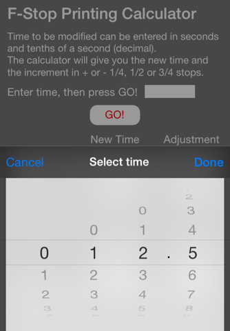 f-Stop Printing Calculator - náhled