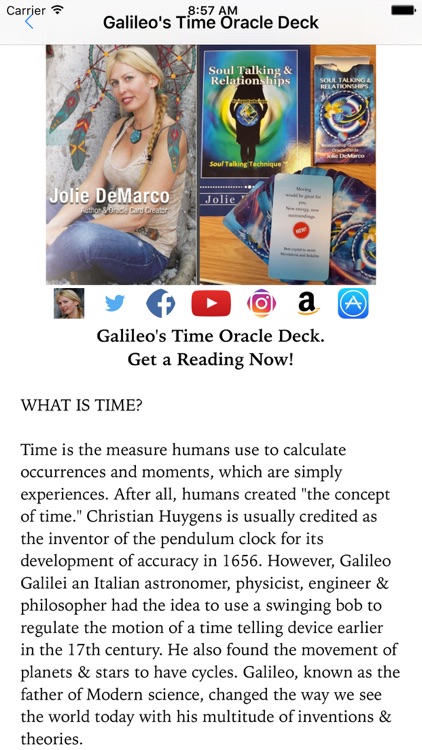 Galileo's Time Oracle Deck