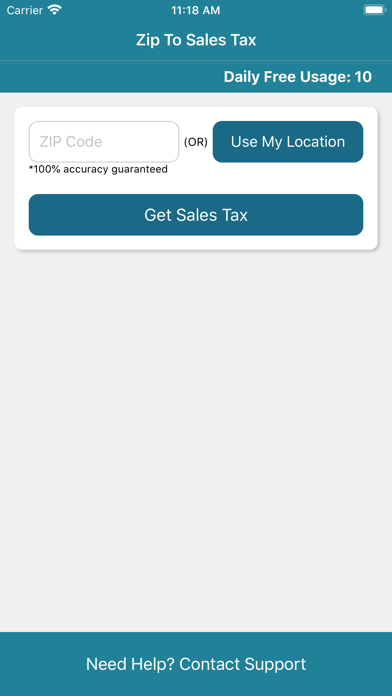 How to cancel & delete ZIP to Sales Tax from iphone & ipad 1