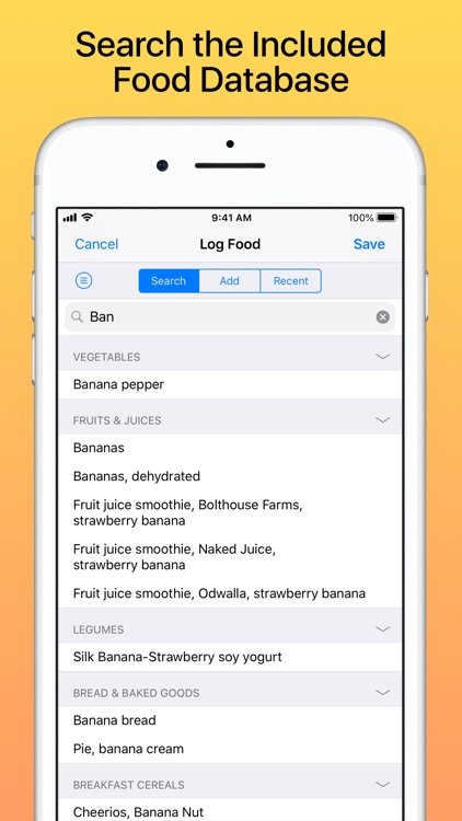 Nutrients & Calories screenshot-4