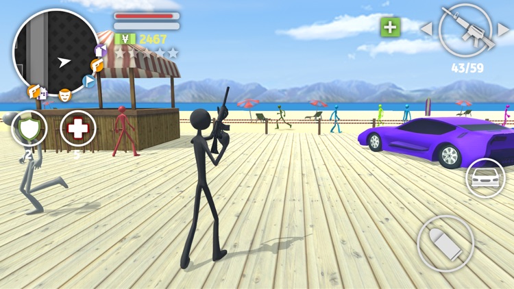 Grand Stickman Assault V screenshot-3