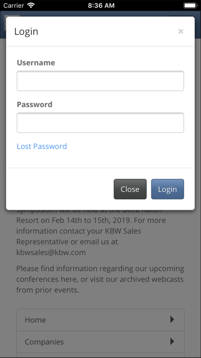 How to cancel & delete KBW Conferences & Events from iphone & ipad 3