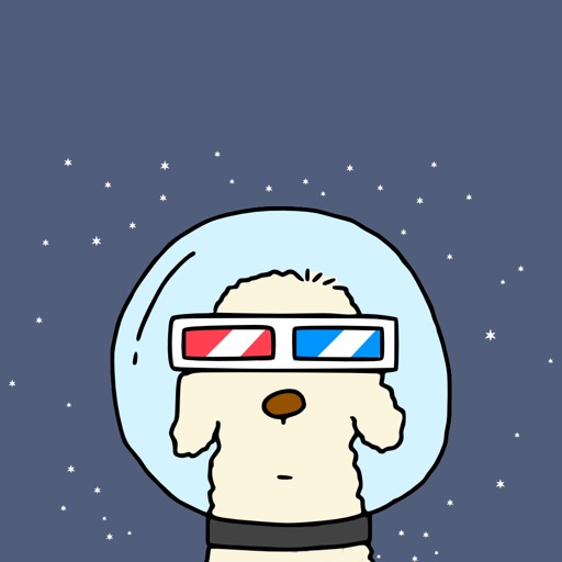 Space Dog 3D Moving Icon