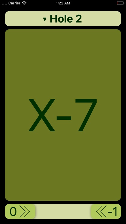 FlinkGolf - Scorecard