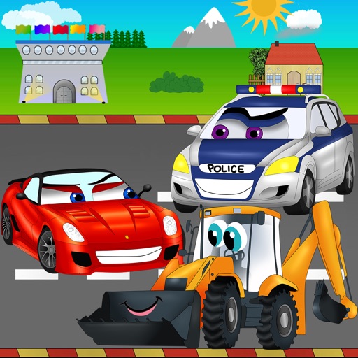 Cars Road Race Kids Game iOS App