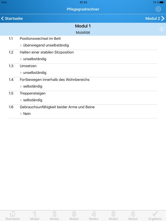 opta data Pflegegradrechner