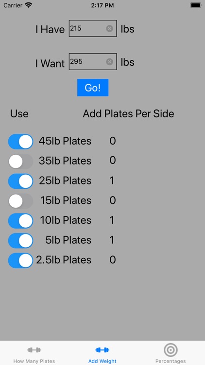 WeightsCalc Barbell Calculator