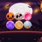 In the game, you need to launch the halloween element ball to eliminate the corresponding halloween element