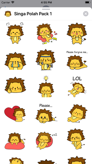 Singa Polah Stickers Pack 1(圖1)-速報App