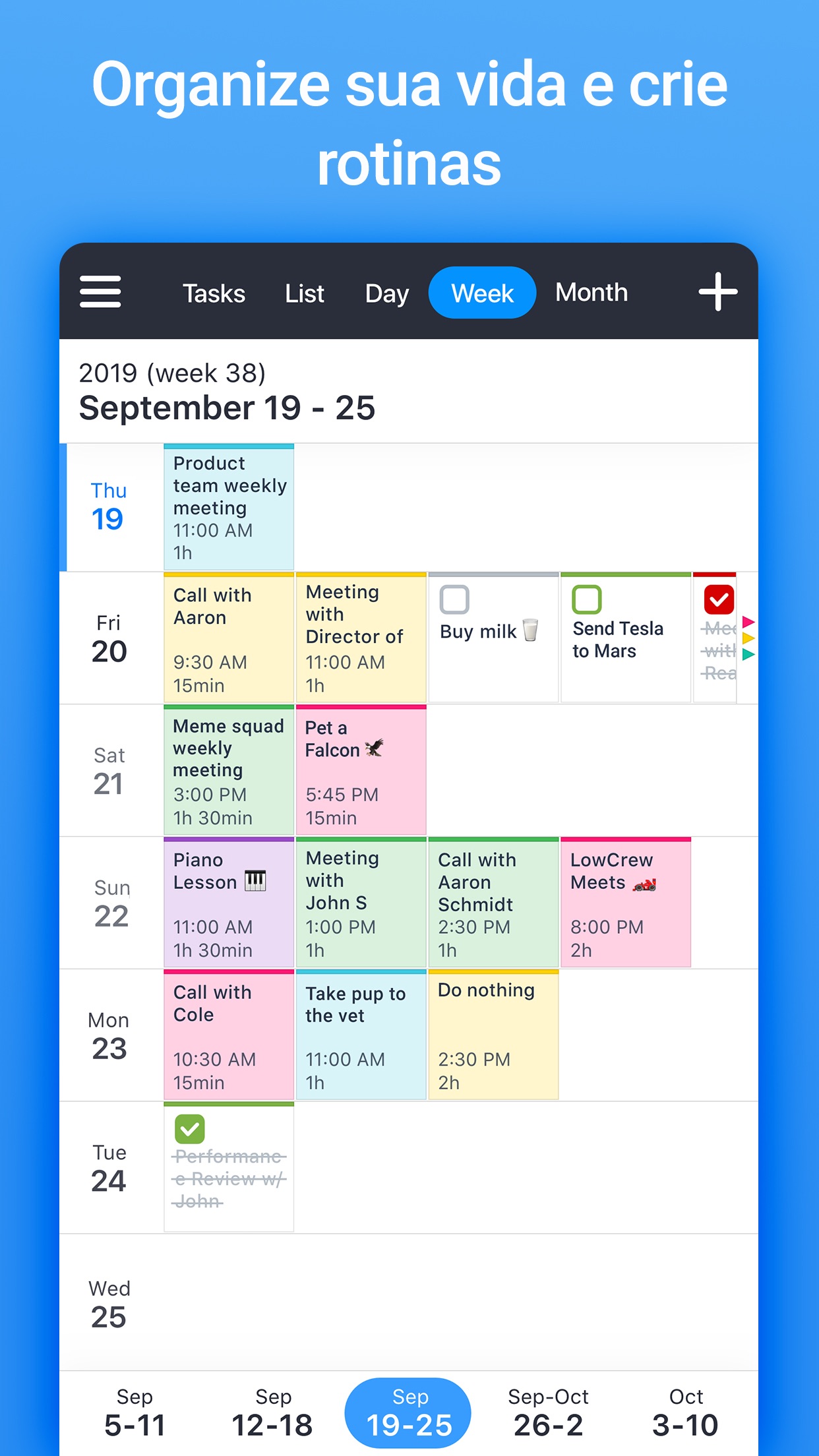 Screenshot do app Calendario: Agenda e Tarefas