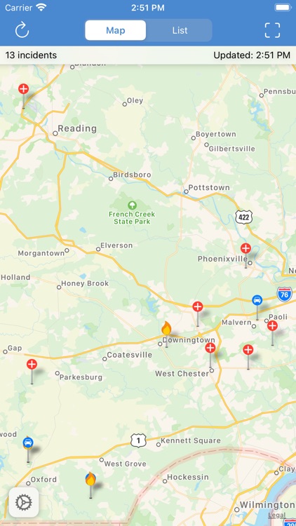 Chester County Incidents