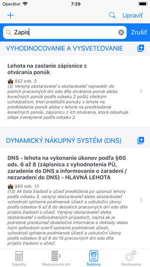 Hlavné dátumové údaje výročia