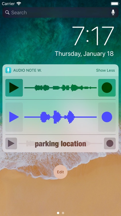 Audio Note Widget