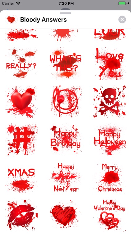 Bloody Answers Stickers