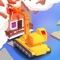 Navigate the vehicle to perfect position, and use the scoop to demolish the building