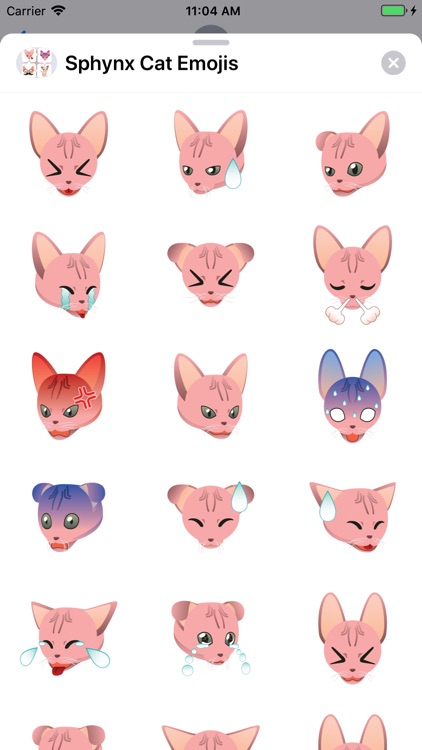 Sphynx Cat Emojis