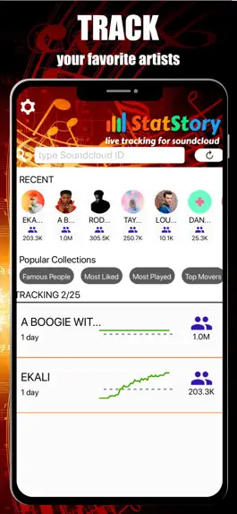 Game screenshot Indie Artist Stats Tracker mod apk