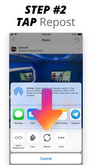 Instagram Repost 重新發布照片和視頻(圖3)-速報App