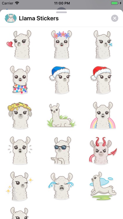 Llama Stickers & Emojis