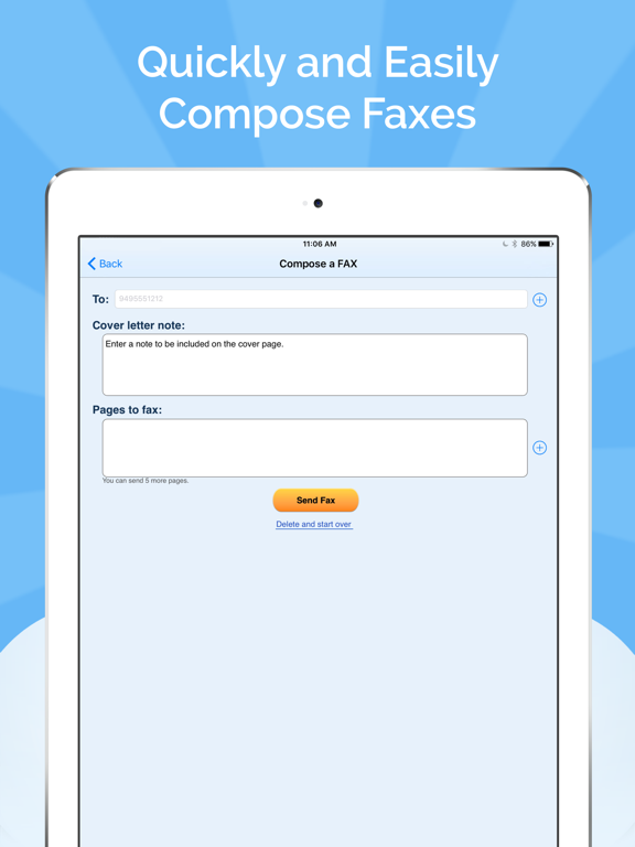 Fax Burner - Send & Receive Faxes screenshot