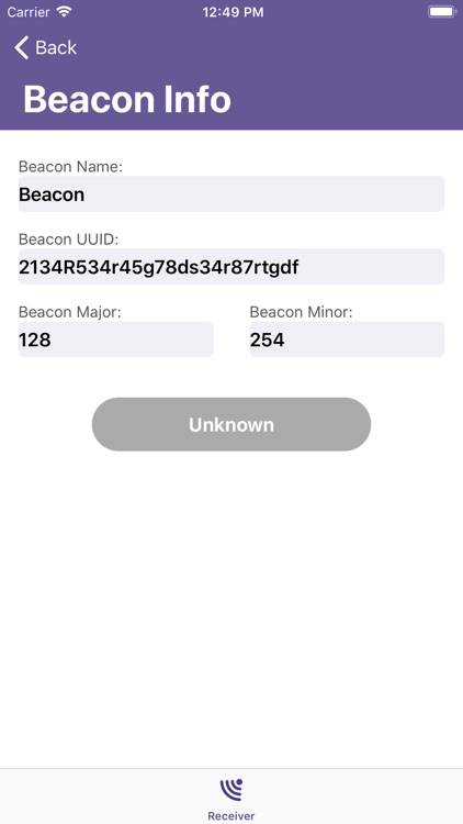 Beacon Receiver App