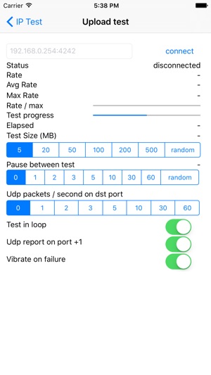 IP Test - Bandwidth test