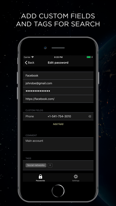 Satellite Password Manager screenshot 3