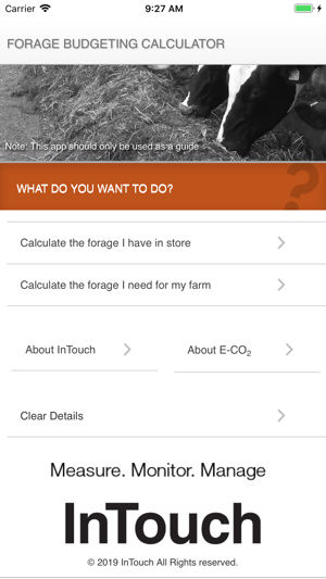 InTouch Forage Budgeting