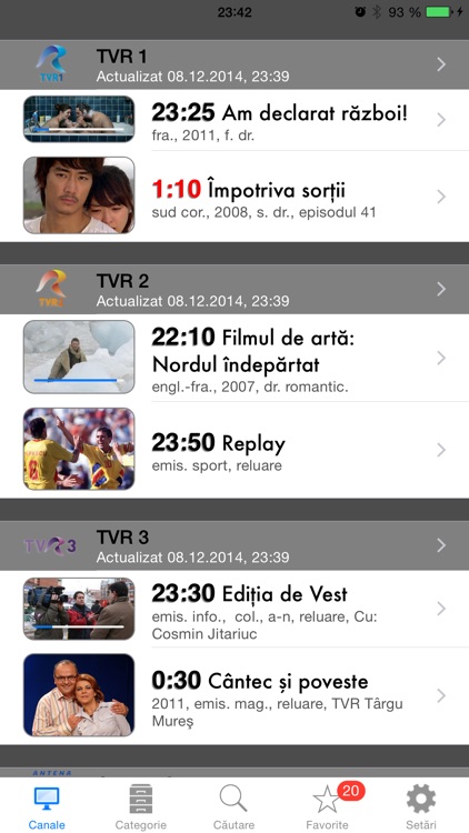 Romanian TV Schedule