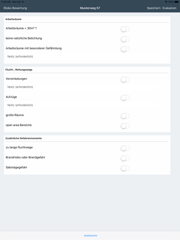 Screenshot #6 pour Risk Evaluation