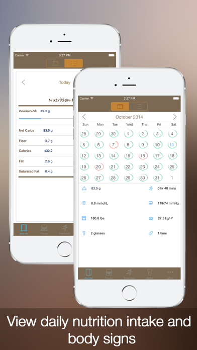 Daily Carb Premium – Carbohydrate, Glucose, Medication, Blood Pressure and Exercise Tracker Screenshot 1