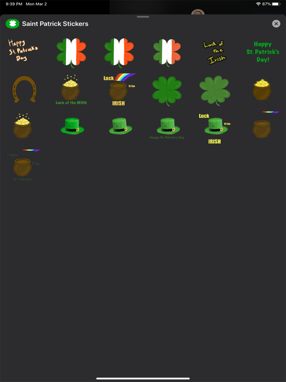 Screenshot #4 pour St. Patrick's Stickers