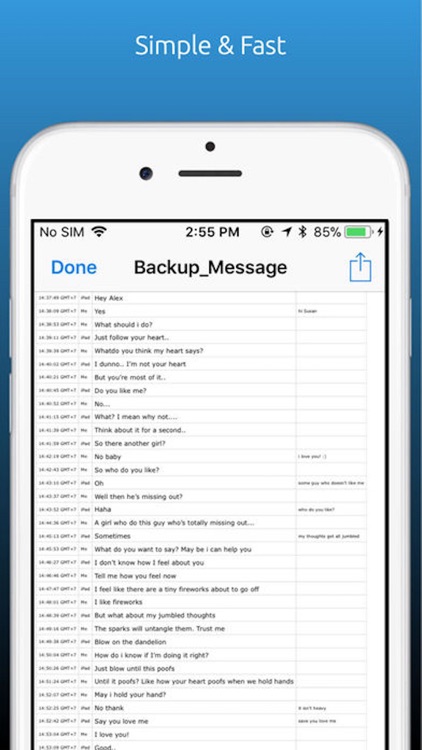 Text Message Backup & Export