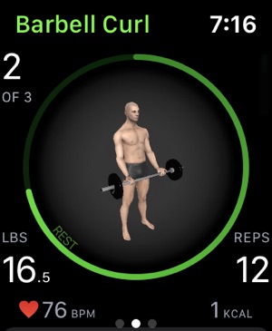 apple workout app weight lifting