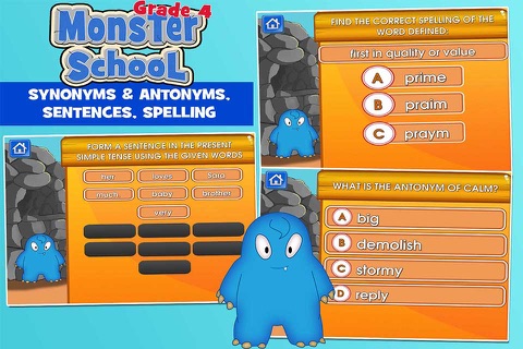 Monsters Grade 4 School Game screenshot 3