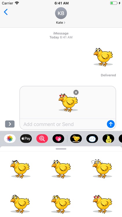 Chicken Emotion Sticker