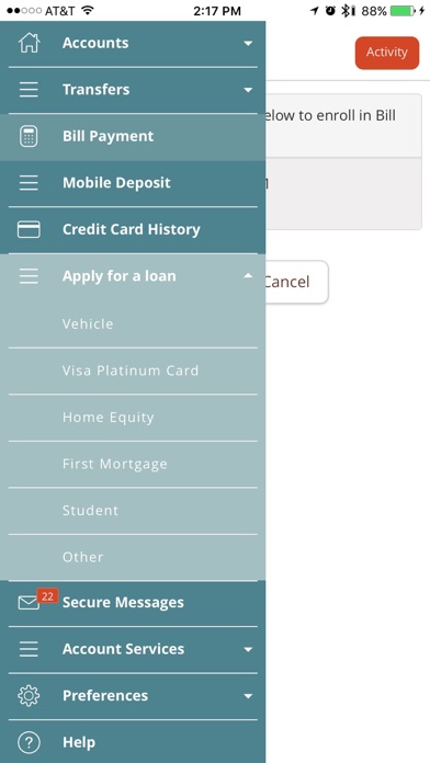 Andigo Mobile Banking screenshot 2