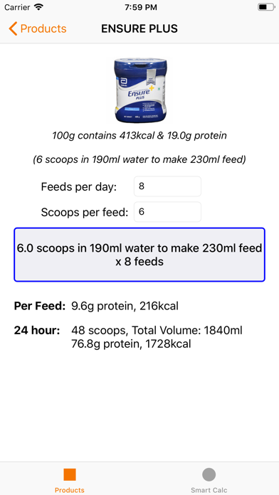 Feed Calc screenshot 2
