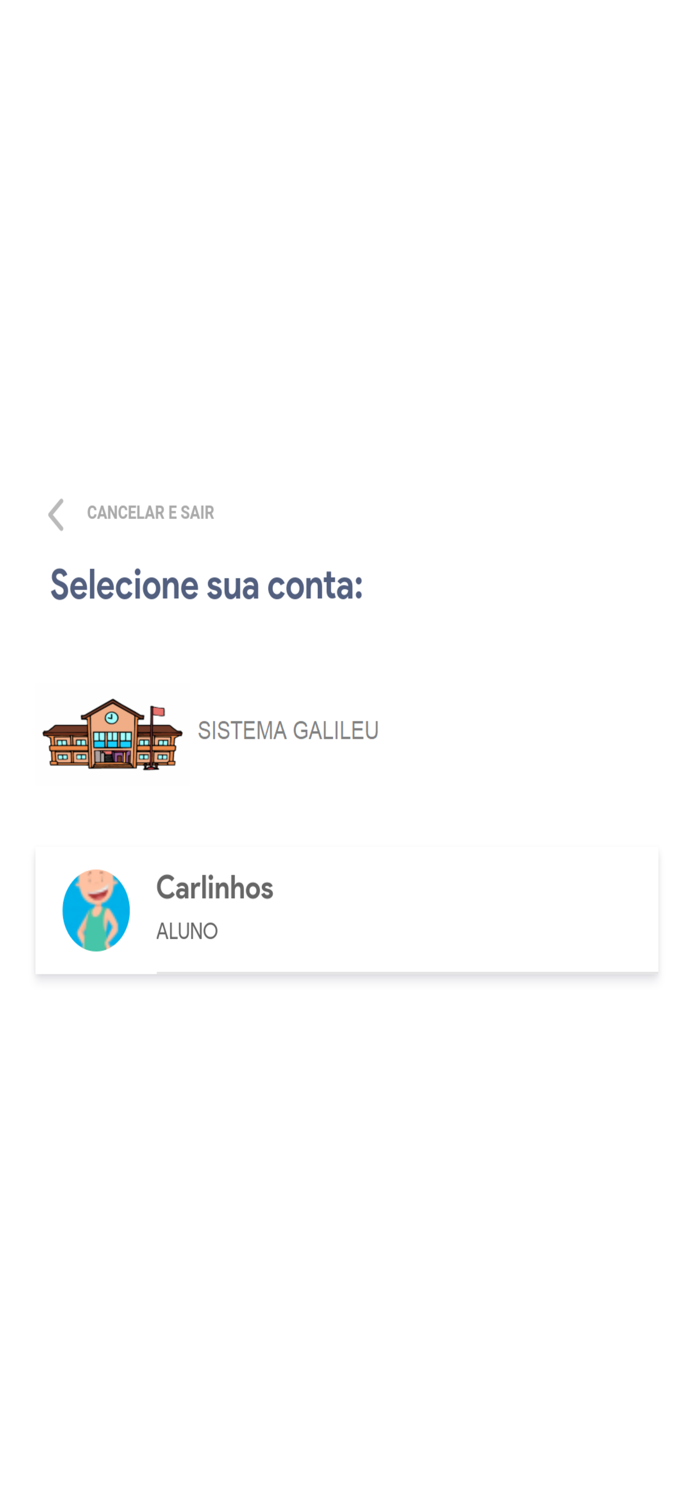 Galileu - App Pais e Alunos