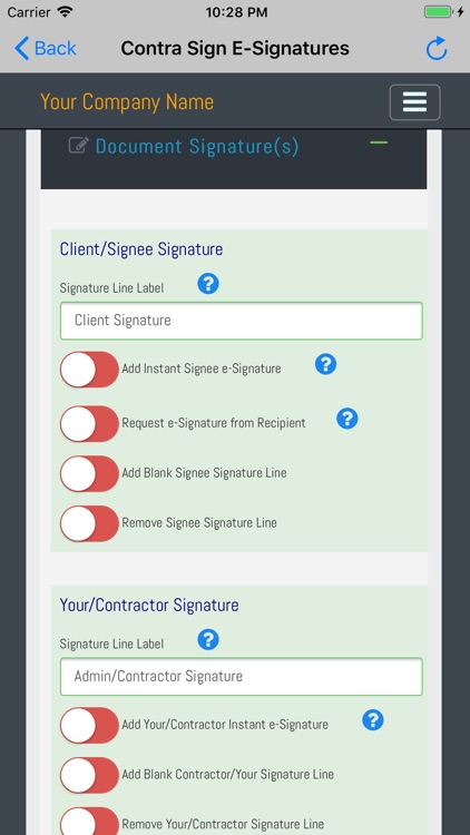 Contra Sign E-Signatures