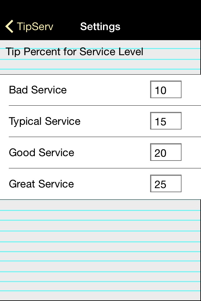 TipServ - Tip Calculator screenshot 2
