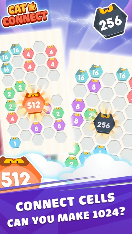 Cat Cell Connect - Hexa Blocks